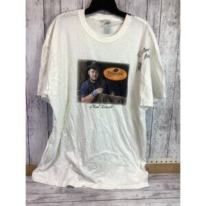 Chad Reinet Cotton Short Sleeve T-Shirt Classic Crew Neck Casual White 2XL